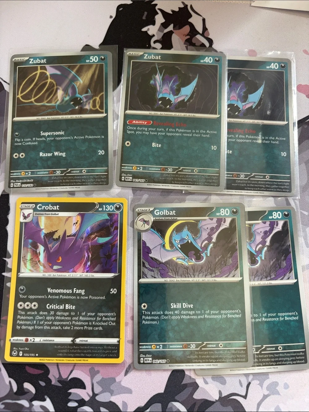 Zubat Golbat & Crobat Pokémon Evolution Reverse Holo Lot 🦇 | 6 Cards ✨5/$25✨